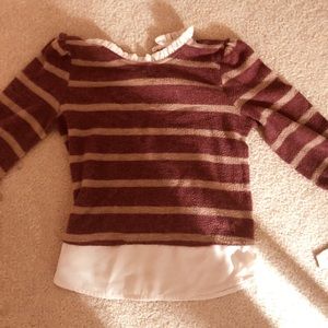 Monteau Los Angles Long sleeve striped shirt